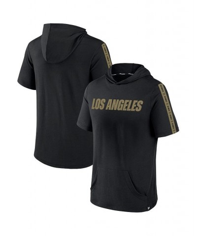 Men's Branded Black LAFC Definitive Victory Short-Sleeved Pullover Hoodie $27.99 Sweatshirt