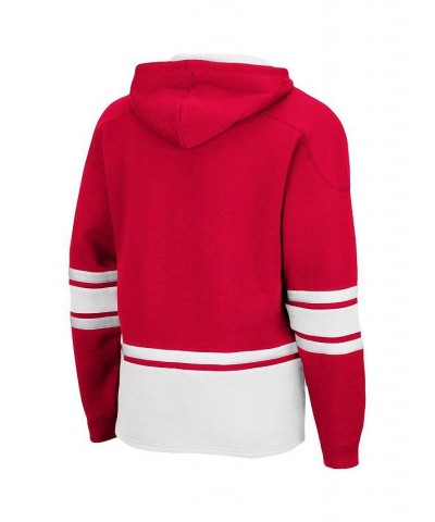 Men's Red Wisconsin Badgers Lace Up 3.0 Pullover Hoodie $38.24 Sweatshirt