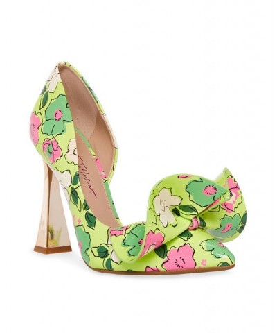 Women's Nobble-P Floral Sculpted Bow Pumps Multi $45.54 Shoes