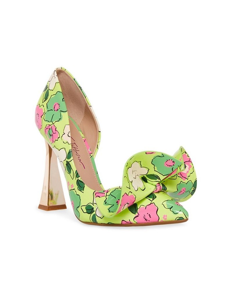 Women's Nobble-P Floral Sculpted Bow Pumps Multi $45.54 Shoes