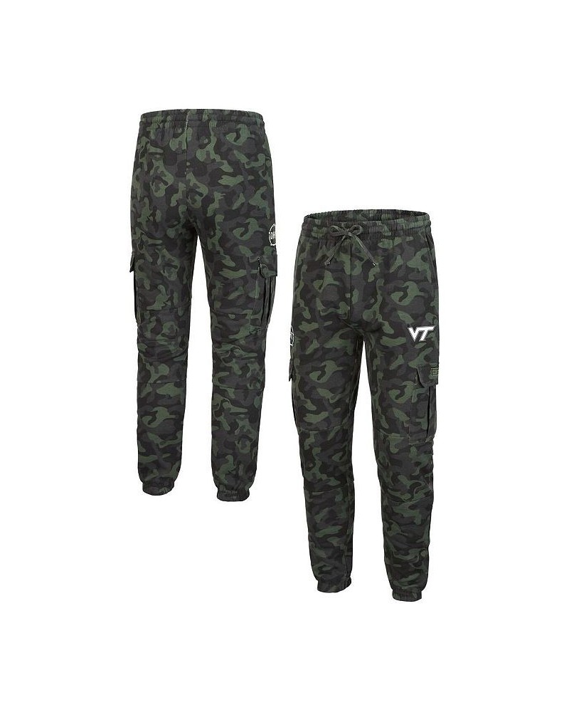 Men's Camo Virginia Tech Hokies Logo OHT Military-inspired Appreciation Code Fleece Pants $27.00 Pants