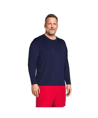 Men's Big Long Sleeve UPF 50 Swim Tee Rash Guard PD01 $32.97 Swimsuits