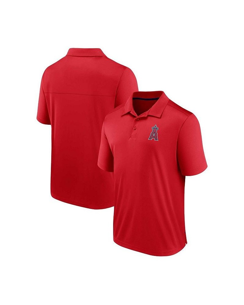 Men's Branded Red Los Angeles Angels Hands Down Polo Shirt $32.39 Polo Shirts