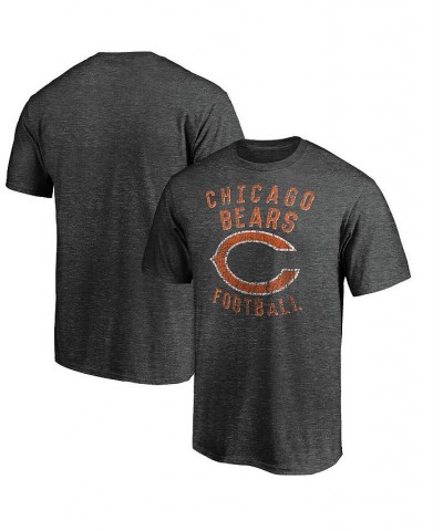 Men's Heathered Charcoal Chicago Bears Showtime Logo T-shirt $20.79 T-Shirts