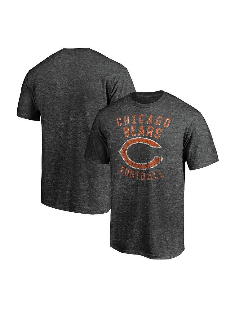 Men's Heathered Charcoal Chicago Bears Showtime Logo T-shirt $20.79 T-Shirts