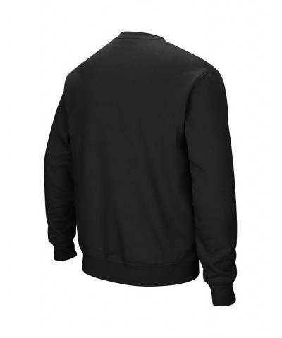 Men's Black Wisconsin Badgers Arch & Logo Crew Neck Sweatshirt $35.99 Sweatshirt