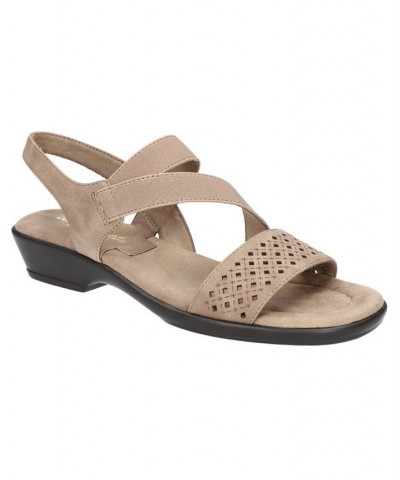 Women's Ursina Round Toe Sandals Tan/Beige $37.10 Shoes