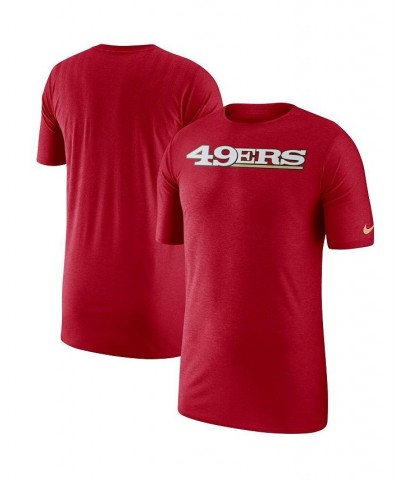 Men's Scarlet San Francisco 49ers Sideline Player T-shirt $31.89 T-Shirts