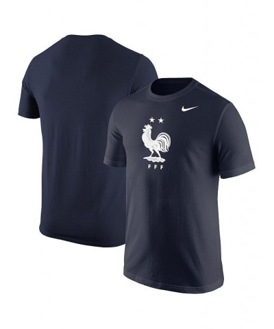 Men's Navy France National Team Core T-shirt $19.20 T-Shirts