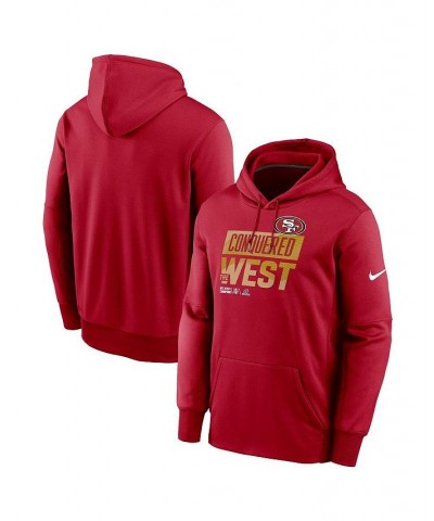 Men's Scarlet San Francisco 49ers 2022 NFC West Division Champions Locker Room Trophy Collection Pullover Hoodie $38.00 Sweat...