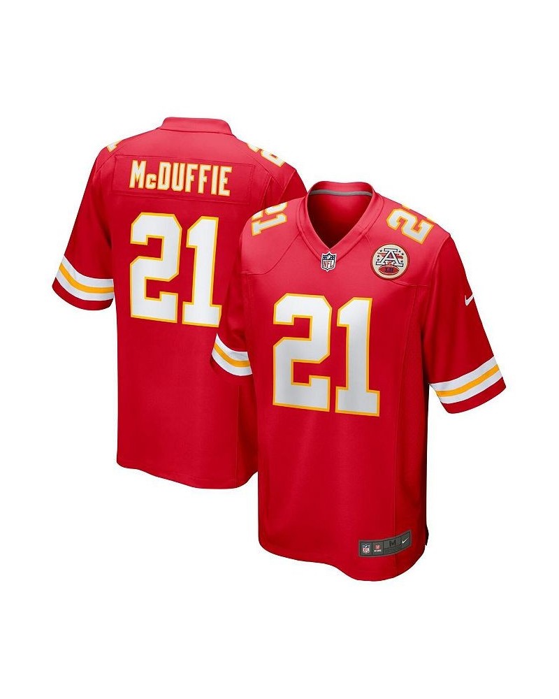 Men's Trent McDuffie Red Kansas City Chiefs 2022 NFL Draft First Round Pick Game Jersey $54.60 Jersey