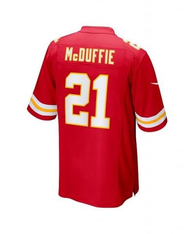 Men's Trent McDuffie Red Kansas City Chiefs 2022 NFL Draft First Round Pick Game Jersey $54.60 Jersey