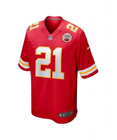 Men's Trent McDuffie Red Kansas City Chiefs 2022 NFL Draft First Round Pick Game Jersey $54.60 Jersey