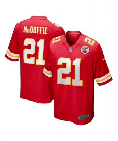 Men's Trent McDuffie Red Kansas City Chiefs 2022 NFL Draft First Round Pick Game Jersey $54.60 Jersey