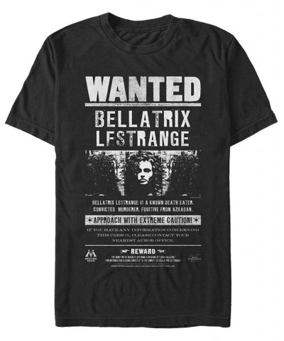 Harry Potter Men's Bellatrix Lestrange Wanted Poster Short Sleeve T-Shirt $14.35 T-Shirts