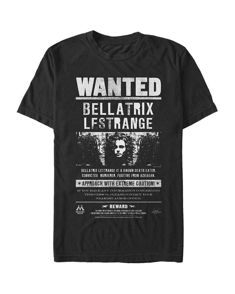 Harry Potter Men's Bellatrix Lestrange Wanted Poster Short Sleeve T-Shirt $14.35 T-Shirts