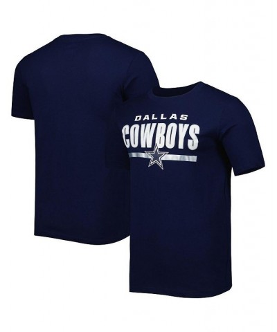 Men's Branded Navy Dallas Cowboys Speed & Agility T-shirt $19.60 T-Shirts