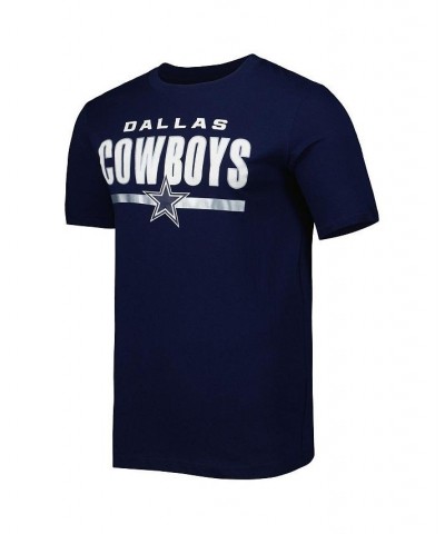 Men's Branded Navy Dallas Cowboys Speed & Agility T-shirt $19.60 T-Shirts