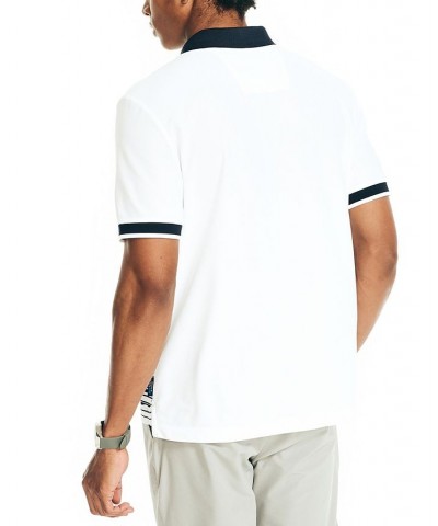 Men's Navtech Performance Moisture-Wicking Sustainably Crafted Printed Classic-Fit Polo Shirt White $41.17 Polo Shirts