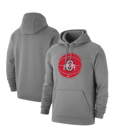 Men's Gray Ohio State Buckeyes Basketball Pullover Hoodie $41.65 Sweatshirt