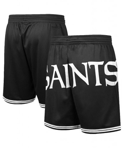 Men's Black New Orleans Saints Big Face 3.0 Fashion Shorts $45.89 Shorts