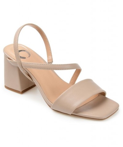 Women's Lirryc Strappy Sandals Tan/Beige $36.90 Shoes