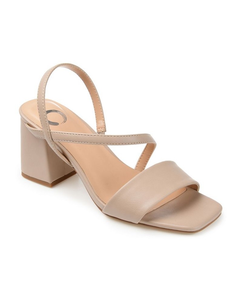 Women's Lirryc Strappy Sandals Tan/Beige $36.90 Shoes