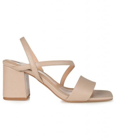 Women's Lirryc Strappy Sandals Tan/Beige $36.90 Shoes