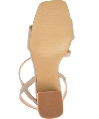 Women's Lirryc Strappy Sandals Tan/Beige $36.90 Shoes