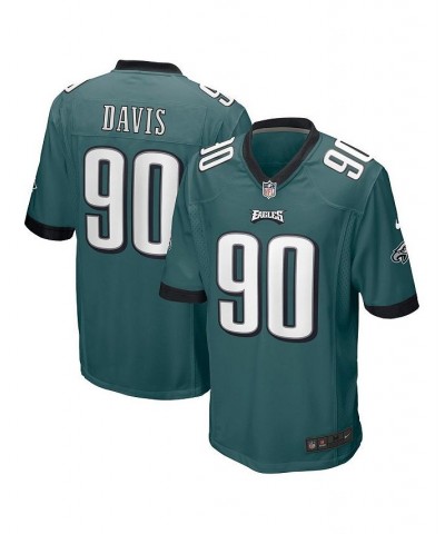 Men's Jordan Davis Midnight Green Philadelphia Eagles 2022 NFL Draft First Round Pick Game Jersey $64.40 Jersey