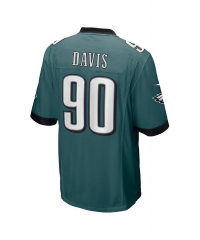 Men's Jordan Davis Midnight Green Philadelphia Eagles 2022 NFL Draft First Round Pick Game Jersey $64.40 Jersey