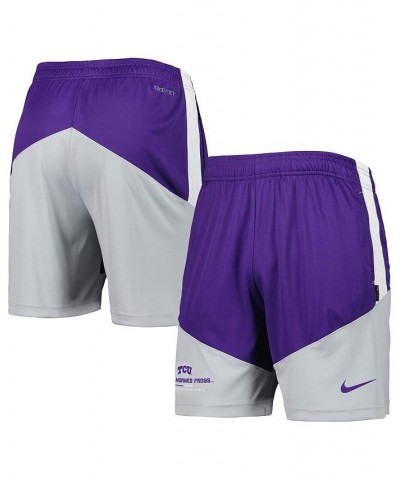 Men's Purple, Gray TCU Horned Frogs Performance Player Shorts $24.20 Shorts