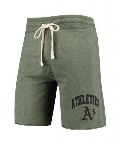 Men's Heathered Olive Oakland Athletics Mainstream Tri-Blend Shorts $25.99 Shorts