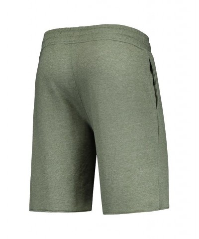 Men's Heathered Olive Oakland Athletics Mainstream Tri-Blend Shorts $25.99 Shorts