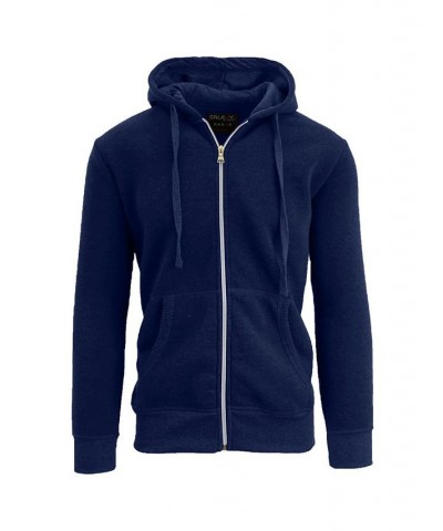 Men's Full Zip Fleece Hooded Sweatshirt Heather Gray $19.94 Sweatshirt