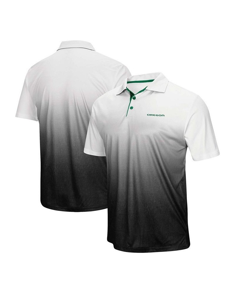 Men's Gray Oregon Ducks Wordmark Magic Polo Shirt $21.19 Polo Shirts