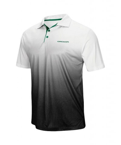 Men's Gray Oregon Ducks Wordmark Magic Polo Shirt $21.19 Polo Shirts