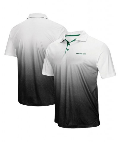 Men's Gray Oregon Ducks Wordmark Magic Polo Shirt $21.19 Polo Shirts