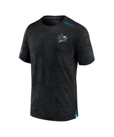 Men's Branded Black San Jose Sharks Authentic Pro Rink Premium Camo T-shirt $32.93 T-Shirts