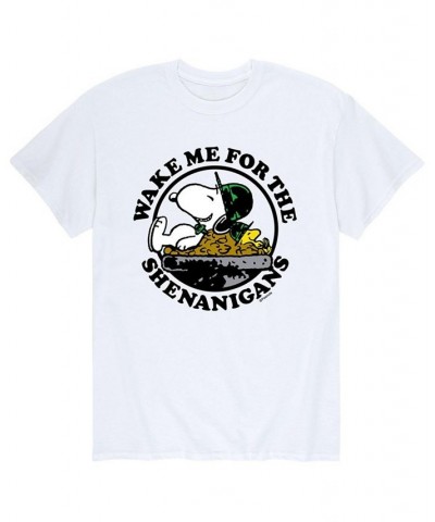 Men's Peanuts Shenanigans T-Shirt White $18.54 T-Shirts