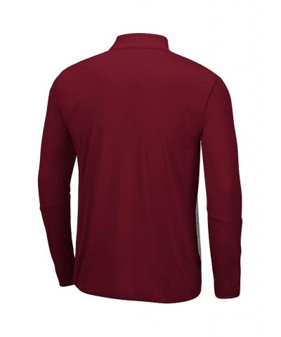 Men's Heather Gray, Garnet Florida State Seminoles Prospect Quarter-Zip Jacket $29.90 Sweatshirt