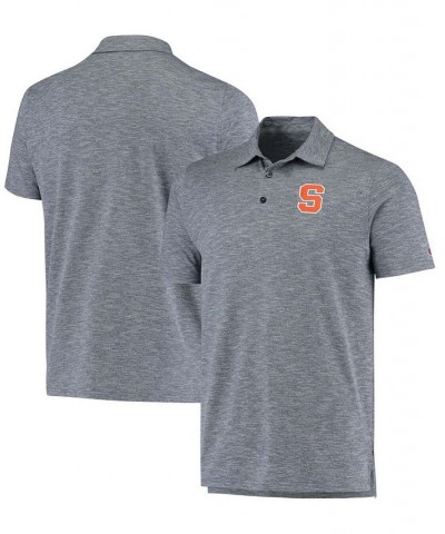 Men's Navy Syracuse Orange Micro Mesh Space-Dye Polo Shirt $29.40 Polo Shirts