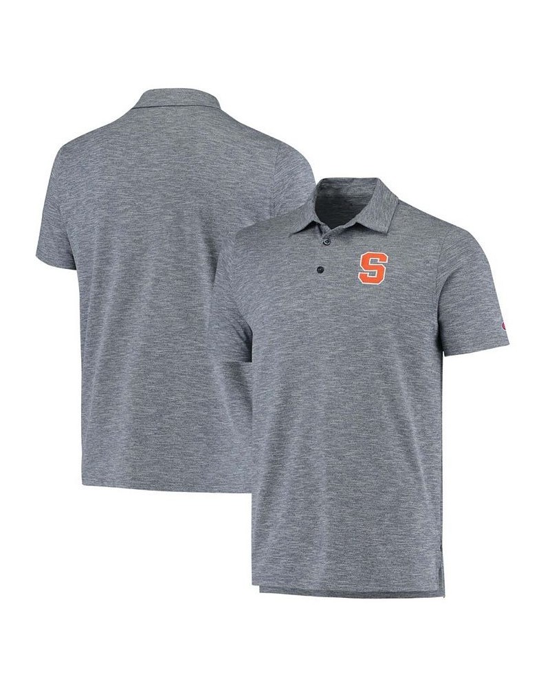 Men's Navy Syracuse Orange Micro Mesh Space-Dye Polo Shirt $29.40 Polo Shirts