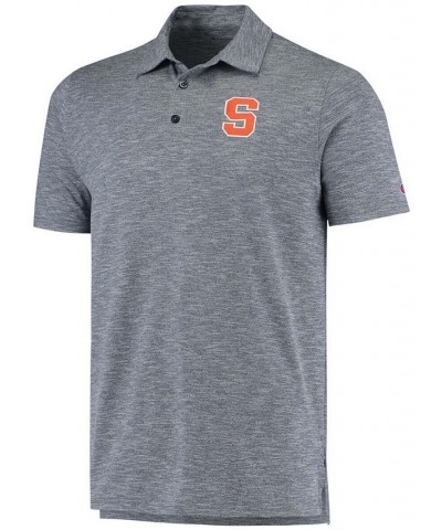 Men's Navy Syracuse Orange Micro Mesh Space-Dye Polo Shirt $29.40 Polo Shirts