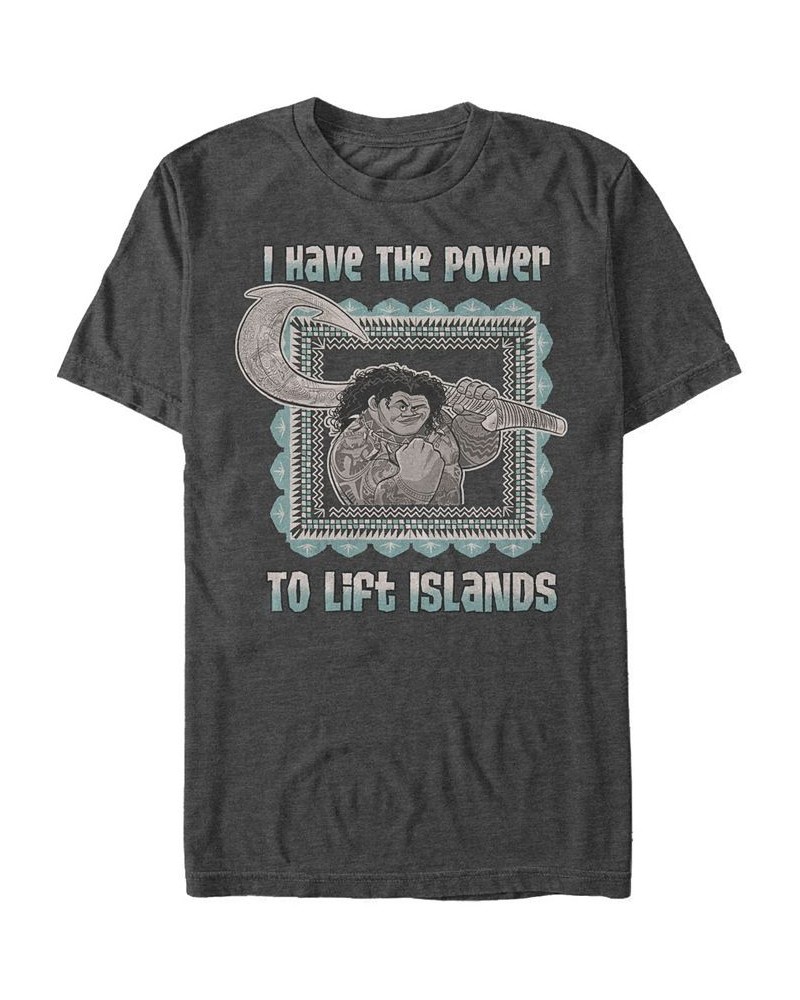 Disney Men's Moana Maui Power to Lift Islands, Short Sleeve T-Shirt Gray $19.94 T-Shirts