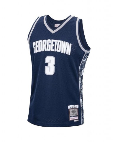 Men's Allen Iverson Navy Georgetown Hoyas 1995-96 Swingman Replica Jersey $59.45 Jersey