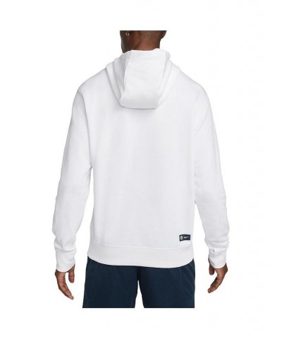 Men's White Club America Fleece Pullover Hoodie $30.75 Sweatshirt