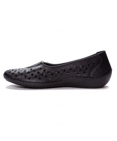 Women's Cabrini Slip-On Flat Shoes Black $51.27 Shoes