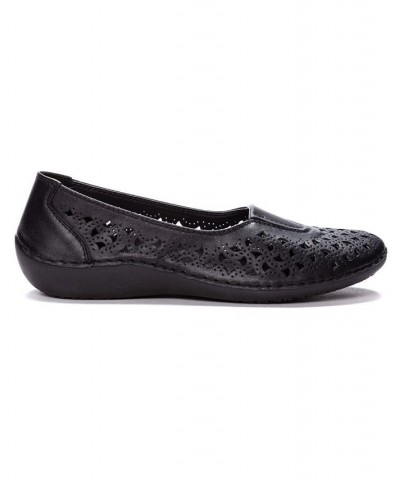 Women's Cabrini Slip-On Flat Shoes Black $51.27 Shoes