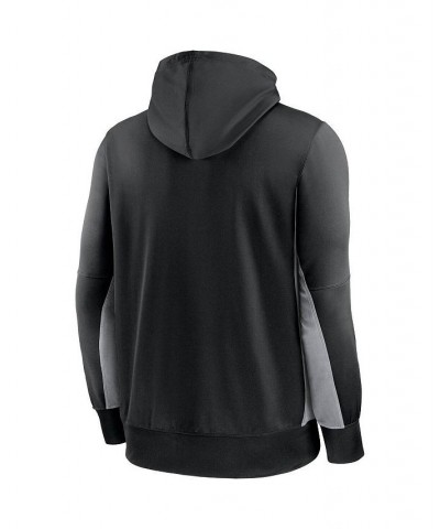 Men's Black and Gray New Orleans Saints Mascot Performance Full-Zip Hoodie $34.30 Sweatshirt